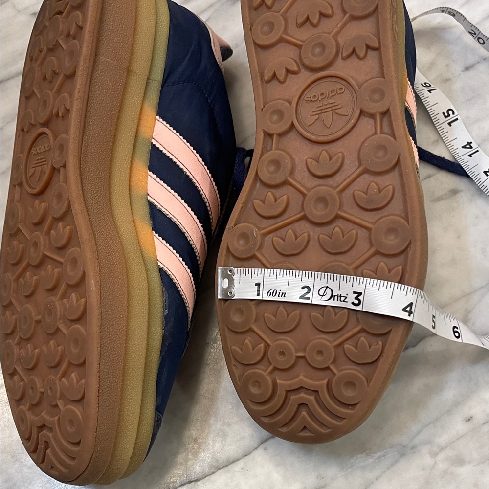 adidas Gazelle Bold Platform Sneakers - Navy Blue/Pink/Gum Sole size 9.5 - Picture 9 of 11